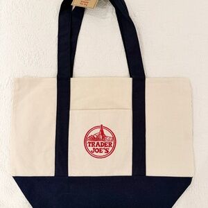Trader Joe's Limited Edition Large Canvas Tote Bag
